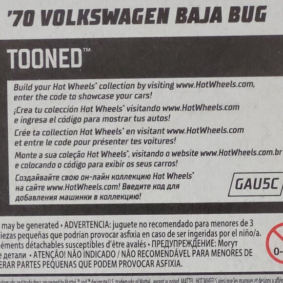 2018 HOT WHEELS, '70 VOLKSWAGEN BAJA BUG, MINT IN THE PACKAGE!!! - Picture 4 of 4